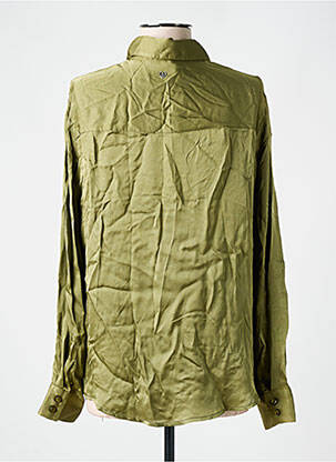 Chemisier coupe fluide manches longues vert PLEASE femme
