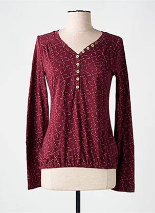 T-shirt imprimé fantaisie manches longues rouge RAGWEAR femme