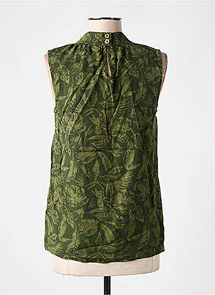 Blouse fermeture boutonnée au dos sans manche vert RAGWEAR femme