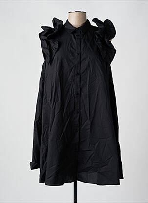 Robe courte coupe évasée manches courtes noir IMPERIAL femme