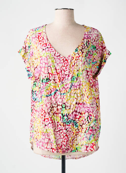 Blouse manches courtes manches courtes rose PLEASE femme