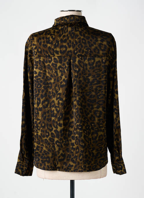 Chemisier coupe fluide manches longues vert FREEMAN T.PORTER femme