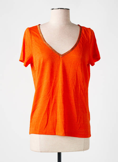 T-shirt orange LES P'TITES BOMBES pour femme