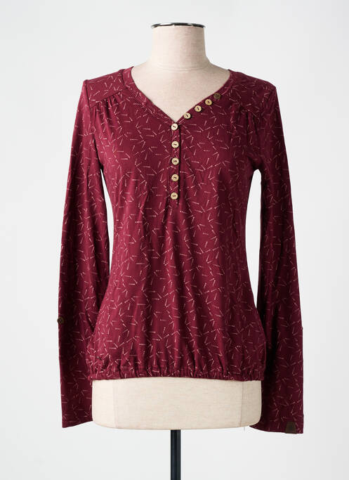 T-shirt rouge RAGWEAR pour femme