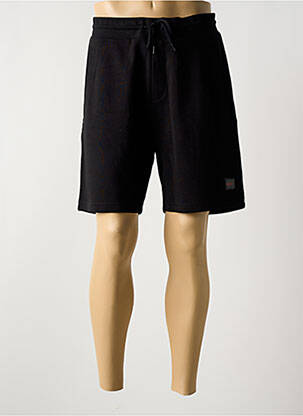 Bermuda taille élastique noir HUGO BOSS homme