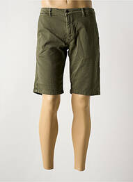 Bermuda coupe droite vert LE TEMPS DES CERISES homme