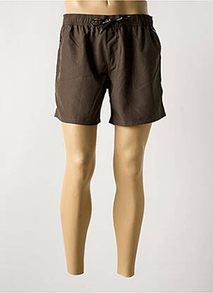 Short de bain fermeture liens à nouer marron REPLAY homme