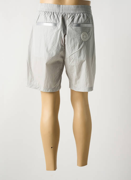 Bermuda taille élastique gris DOUBLEHOOD homme