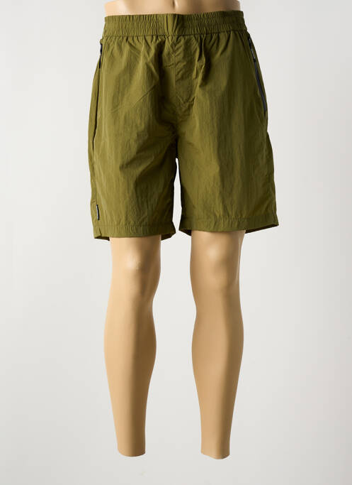 Bermuda taille élastique vert DOUBLEHOOD homme