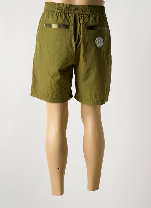 Bermuda taille élastique vert DOUBLEHOOD homme