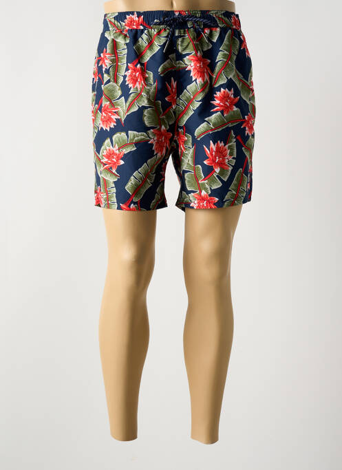Short de bain imprimé fantaisie bleu SUPERDRY homme