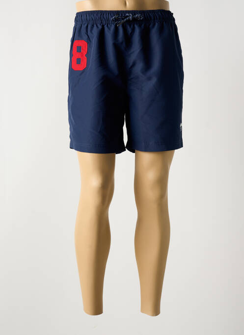 Short de bain fermeture liens à nouer bleu SUPERDRY homme