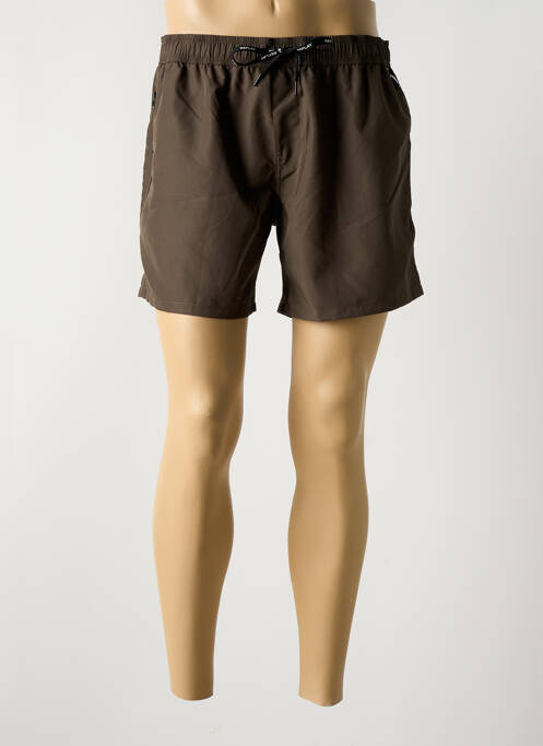 Short de bain fermeture liens à nouer marron REPLAY homme
