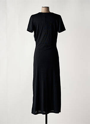 Robe longue manches courtes manches courtes noir LE TEMPS DES CERISES femme