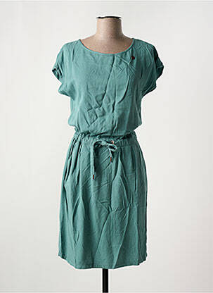 Robe mi-longue manches courtes manches courtes vert RAGWEAR femme
