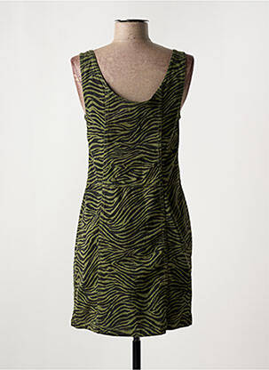 Robe courte col rond fines bretelles vert LE TEMPS DES CERISES femme