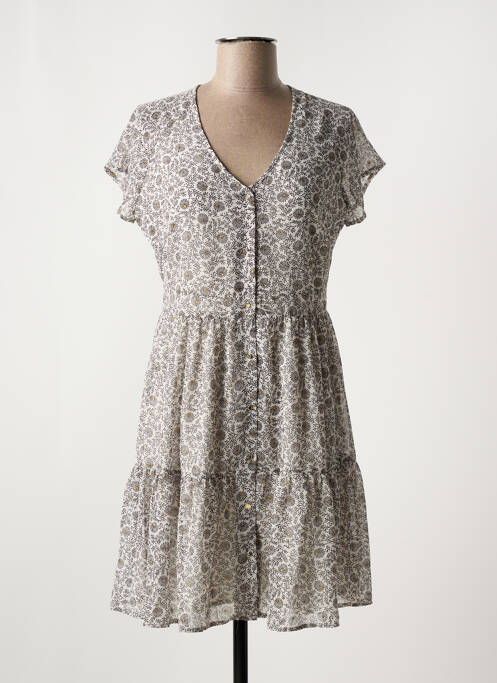 Robe courte beige LE TEMPS DES CERISES pour femme