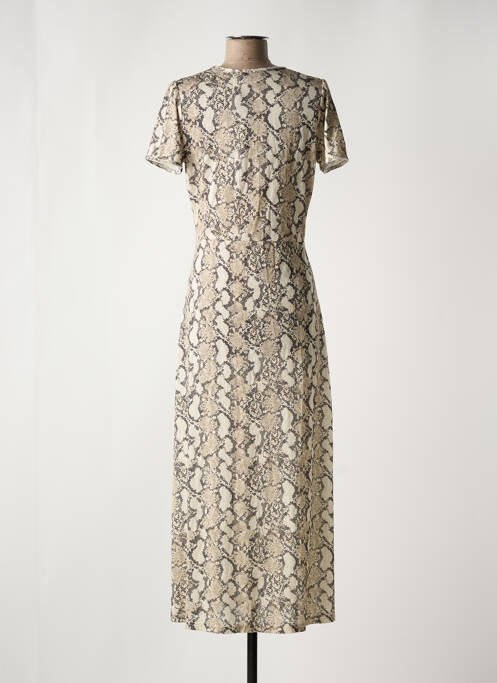 Robe longue beige LE TEMPS DES CERISES pour femme