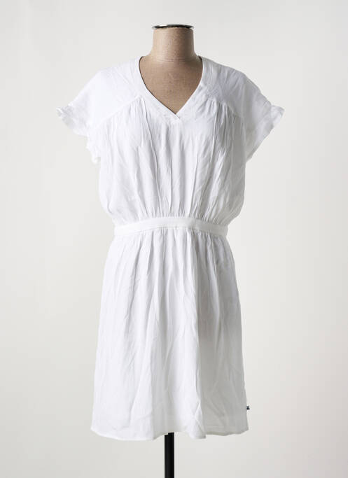 Robe mi-longue blanc LE TEMPS DES CERISES pour femme