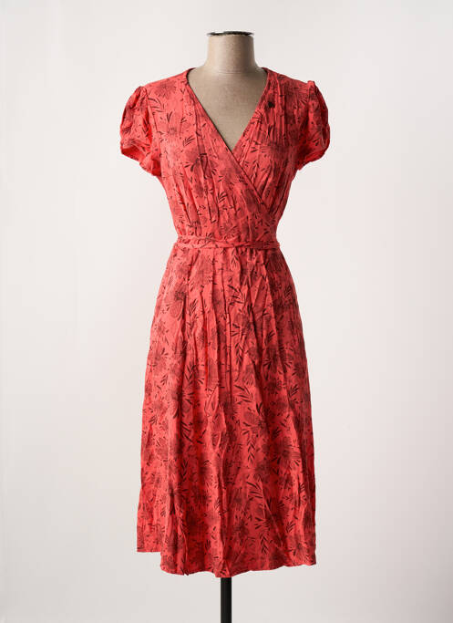 Robe mi-longue rouge RAGWEAR pour femme