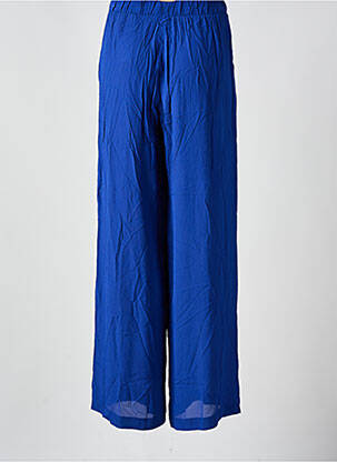 Pantalon large tissage crêpe taille normale bleu IMPERIAL femme