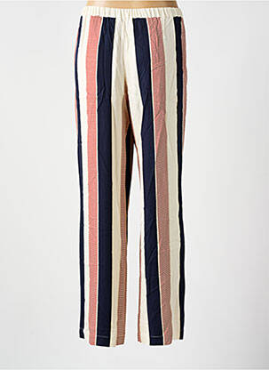 Pantalon large tissage popeline taille normale beige TOMMY HILFIGER femme