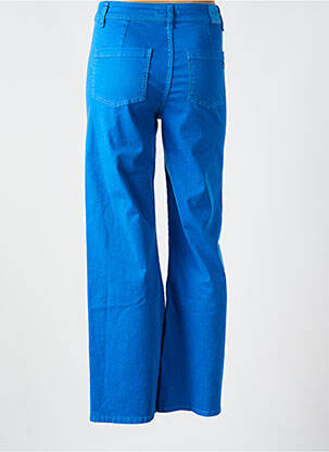 Jean coupe flare stretch taille haute bleu PLEASE femme