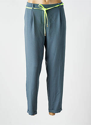 Pantalon chino poches taille haute vert PLEASE femme
