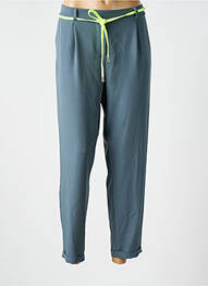 Pantalon chino poches taille haute vert PLEASE femme