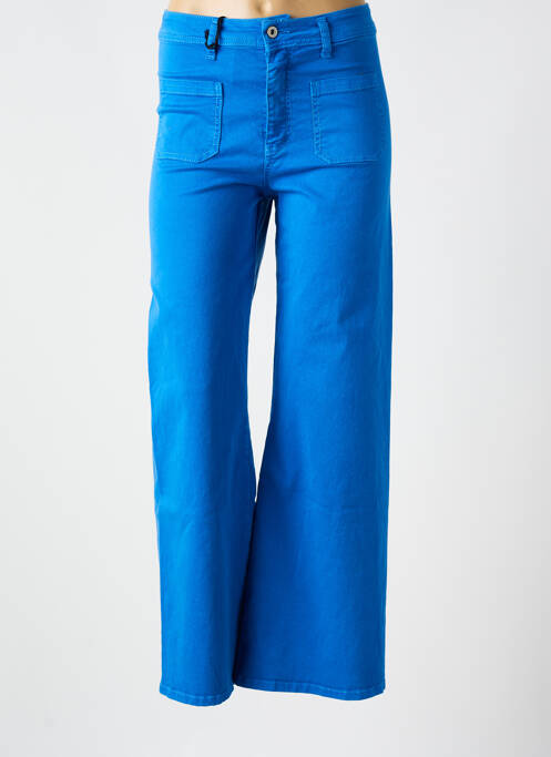 Jean coupe flare taille haute taille haute bleu PLEASE femme