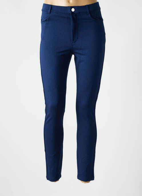 Pantalon slim stretch taille haute bleu LIU JO femme