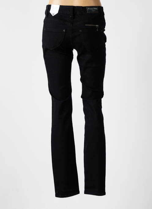Jeans coupe slim noir FREEMAN T.PORTER pour femme