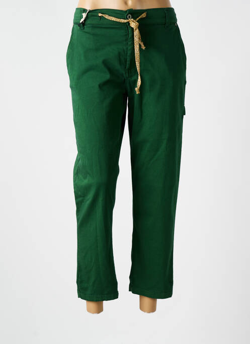 Pantalon 7/8 vert PLEASE pour femme