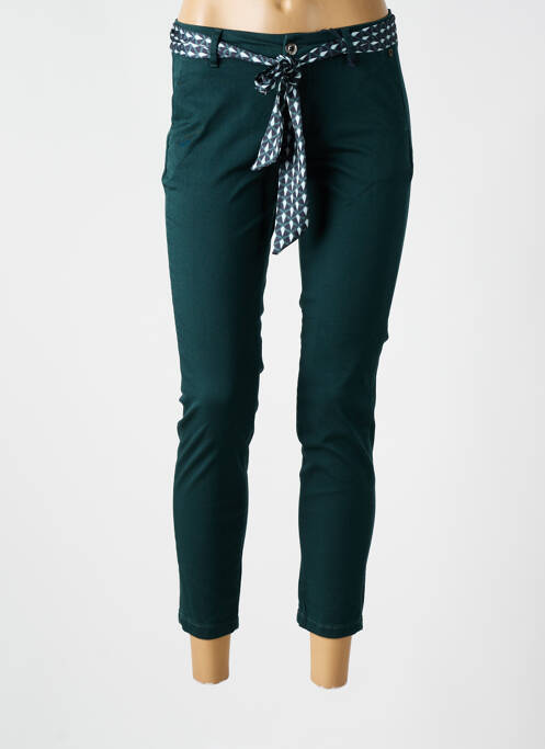 Pantalon chino vert FREEMAN T.PORTER pour femme