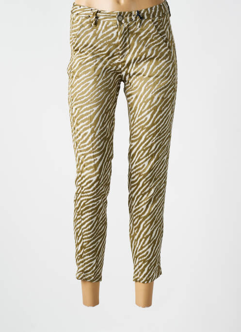 Pantalon chino vert FREEMAN T.PORTER pour femme