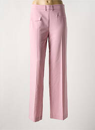 Pantalon droit tissage crêpe taille normale rose IMPERIAL femme