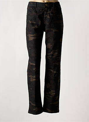 Jeans coupe droite stretch taille normale marron FREEMAN T.PORTER femme