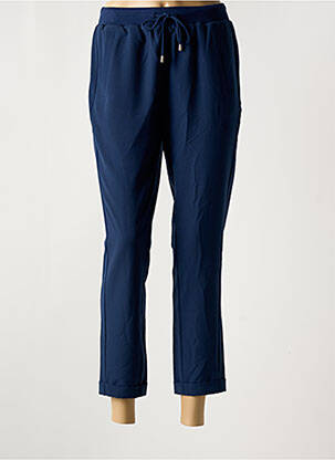 Pantalon droit taille élastique taille normale bleu LIU JO femme