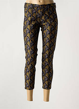 Pantalon 7/8 stretch taille normale jaune FREEMAN T.PORTER femme