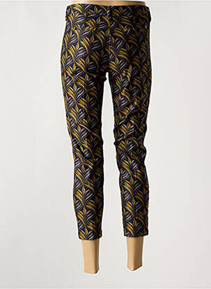Pantalon 7/8 stretch taille normale jaune FREEMAN T.PORTER femme