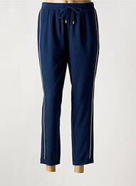 Pantalon droit tissage crêpe taille normale bleu LIU JO femme