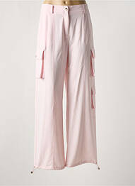 Pantalon large fermeture zippée sous rabat boutonné taille normale rose LIU JO femme