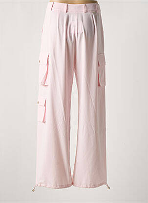 Pantalon large fermeture zippée sous rabat boutonné taille normale rose LIU JO femme
