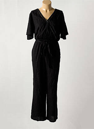 Combi-pantalon poches manches courtes noir FREEMAN T.PORTER femme