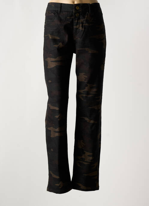 Jeans coupe droite marron FREEMAN T.PORTER pour femme