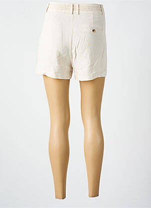 Short fermeture zippée sous rabat boutonné beige FREEMAN T.PORTER femme