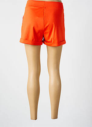 Short coupe droite orange LPB femme
