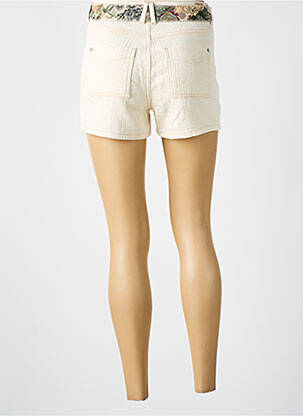 Short fermeture zippée sous rabat boutonné beige FREEMAN T.PORTER femme