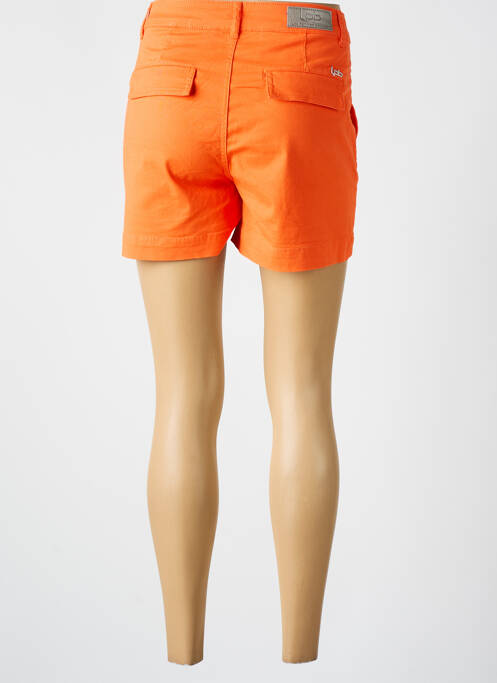 Short fermeture zippée sous rabat boutonné orange LPB femme