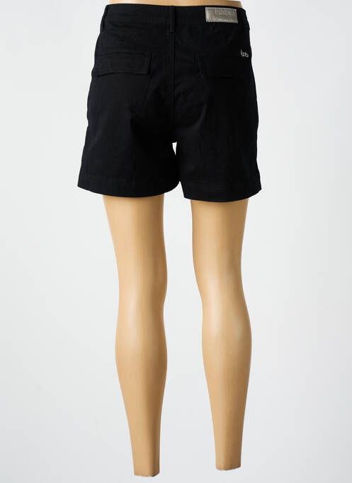 Short fermeture zippée sous rabat boutonné noir LPB femme